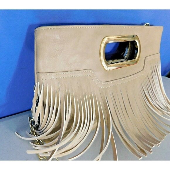 CHARMING CHARLIE BEIGE SATCHEL, SHOULDER BAG, HANDBAG, PURSE, NEVER USED! - Picture 9 of 9